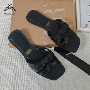 ZAR * all'ingrosso moda moda testa quadrata leggera da esterno cintura fibbia alla moda <span class=keywords><strong>sandali</strong></span> da donna piatte <span class=keywords><strong>sandali</strong></span> pantofole - Product Image 4