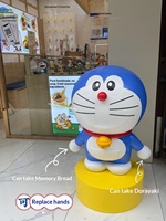 Estatua de Anime de Doraemon a Escala 1:1 y Modelo Coleccionable de Dorayaki para Sala de Estar