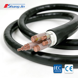 สายไฟฟ้ากำลังทองแดงหุ้มฉนวน XLPE แบบมีเปลือกหุ้ม PVC สำหรับใช้ในสถานีไฟฟ้าอุตสาหกรรม ขนาด 4*95+1*50 ตร.มม. มาตรฐาน IEC รุ่น <span class=keywords><strong>Nyy</strong></span> YJV-0.6/1kv - Product Image 4