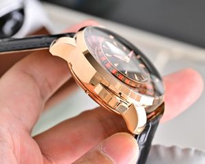 Reloj de Ruleta de Lujo Personalizado - Reloj de Pulsera para Hombre de Alta Calidad con Correa de Cuero Genuino, Elegante Movimiento Mecánico Automático - Product Image 5