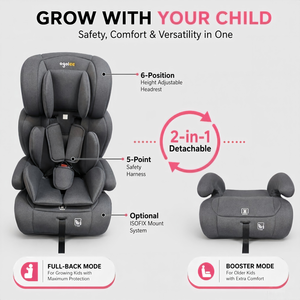 Asiento Elevador Desmontable Ogolee, Certificado ECE R129/03 I-Size, Montaje <span class=keywords><strong>ISOFIX</strong></span>, Ajuste de Altura en 6 Posiciones, No Plegable, HDPE, Máx. 36 kg - Product Image 2