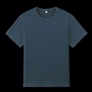 Design Wholesale Custom logo Shoulder Over Sized Boxy t <b>Shirts</b> Pure Cotton Embroidery Men's Plain T <b>Shirts</b> - Product Image 1