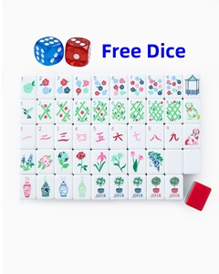 Stock 1.24*0.91*0.63 Inch Red New Travel 4 Layer Engraved Acrylic Luxury 160 <b>Set</b> America Nantucket <b>Mahjong</b> Tiles Entertainment - Product Image 2