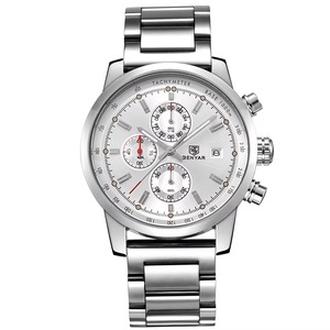 Nouvelle montre chronographe sport pour homme de haute qualité, tachymètre décoratif, étanche, lumineuse, en acier inoxydable, calendrier, montre à quartz - Product Image 3