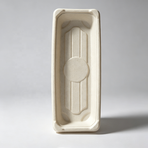 Plateau de barbecue jetable en bagasse rigide, forme ellipse, pour steak, viande, fruits de mer, huîtres, grillades, pique-nique, événements en plein air - Product Image 3