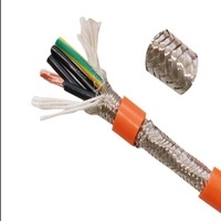 Cable Industrial Flexible con Cubierta de PVC, 1.5/2.5/4/6 mm², 4 Núcleos, para Servomotor, Alta Flexibilidad, Blindado, para Cadena Portacables