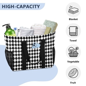 Recyclable Large Capacity Fashion Shoulder Packaging Lifestyle Women Tote Reusable Grocery Shopping Bag Beach Bags - Product Image 4