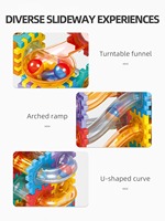 Meilleures ventes de jouets pour enfants, nouveau toboggan en marbre à construire soi-même, blocs de construction pour enfants, labyrinthe assemblé, toboggan en marbre, boîte cadeau éducative