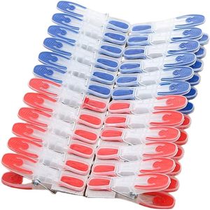 Pinzas de Ropa de Plástico PP+TPR, Paquete de 12, Duraderas y Ecológicas, Diseño Moderno para Balcón y Lavadero - Product Image 1