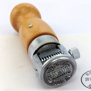 <span class=keywords><strong>Tampon</strong></span> daté manuel pour documents <span class=keywords><strong>de</strong></span> bureau, enveloppes, poignée en bois classique, <span class=keywords><strong>tampon</strong></span> daté réglable pour bureau - Product Image 2
