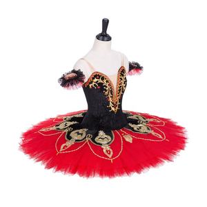 Corsage rouge Coppelia Costume de ballet professionnel <span class=keywords><strong>Paris</strong></span> Flamme Variation Compétition Performance Paquita Tutu - Product Image 2