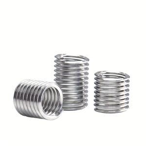 Inserts filetés M2 M2.5 M3 M4 M6 M8 M10 M12, insert hélicoïdal, vis autotaraudeuse fendue, insert de réparation de filetage - Product Image 1