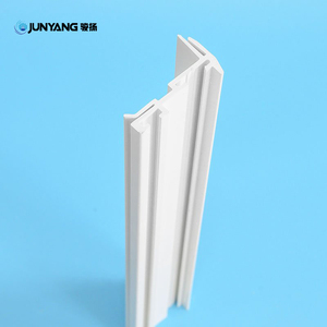 Baja tahan lama profil ekstrusi PVC plastik kaku keras untuk lemari es pintu jendela lemari produk eksklusif perusahaan - Product Image 4