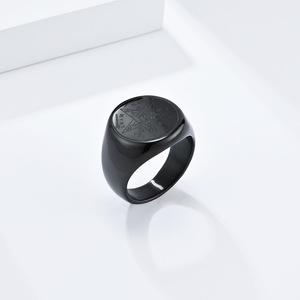 Men's Geometric Five Pointed Star Titanium Steel <b>Ring</b> Gold Color Fashion Jewelry Gift Occasion - Product Image 4