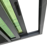 Ventana Corredera de Aluminio con Marco Delgado, Ventana de Privacidad con Vidrio Tintado para Viviendas Residenciales