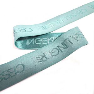 Custom Embroidered Jacquard <b>Elastic</b> Webbing Band - Product Image 2