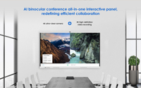 Интерактивный дисплей INGSCREEN Smart Android + OPS с двумя системами, одним гигабитным портом, функцией разделения экрана и двумя цветными перьями для конференц-залов