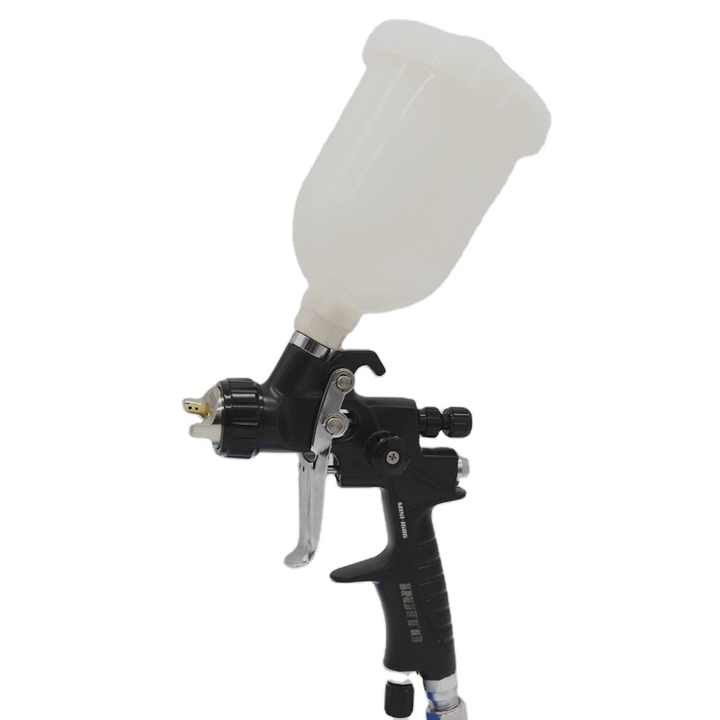 thumbnail image 2 of Andoer LVLP Gravity Feed Air Spray Paint Spraying Kit 1.3mm Nozzle 600ml Fluid Cup Air Paint Sprayer For Painting Car Furniture Wall 2 of 12