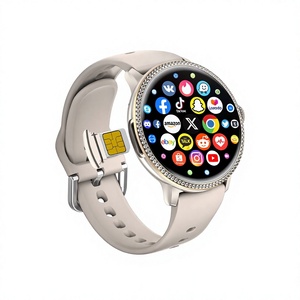 นาฬิกาสมาร์ทวอทช์ผู้หญิงรุ่น H80 สำหรับผู้สูงอายุ รองรับ <span class=keywords><strong>5G</strong></span> <span class=keywords><strong>ใส่</strong></span><span class=keywords><strong>ซิ</strong></span><span class=keywords><strong>ม</strong></span>การ์ดได้ หน้าจอ AMOLED สายซิลิโคน กล้องห<span class=keywords><strong>ม</strong></span>ุนได้ทั่วโลก วัดอัตราการเต้นของหัวใจ - Product Image 2