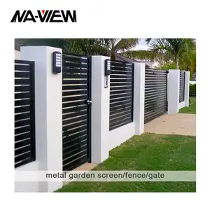 Diferentes tipos de costo de instalación de paneles de valla de acero metálico Rivacy