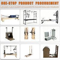 Arc de Pilates en bois, Correcteur de colonne vertébrale, Banc d'étirement, Coussin en cuir PU, Cadre en bois de caoutchouc, Accessoire de Reformer, Appareil de thérapie, OEM