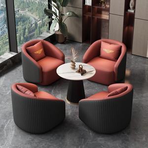 Ensemble de chaises d'attente rondes confortables, mobilier commercial pour salon, bureau de vente, hall d'hôtel, salon de beauté - Product Image 4