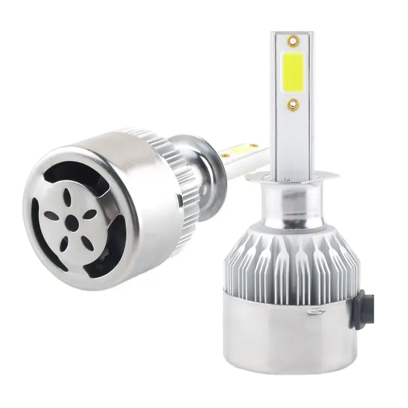 Kit de lâmpadas LED para farol de carro 6000K C6 direto da fábrica 9007 9005 9006 H11 H7 H4 H1