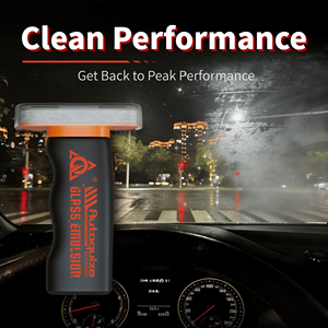 Nettoyant puissant et rapide pour film gras sur pare-brise, liquide avec applicateur pour l'élimination des contaminants sur les surfaces vitrées automobiles et l'entretien des voitures - Product Image 3