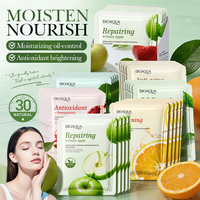 Ensemble de masques pour le visage multi-effets BIOAQUA aux extraits de fruits botaniques, hydratant, éclaircissant, apaisant, kit de soin de la peau pour tous les types de peau, usage quotidien