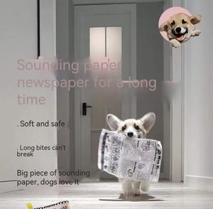 Nuovo Giocattolo da Masticare per Cani Ecologico con Suono, Design alla Moda con Motivo Giornale/Poker per Alleviare il Dolore da Dentizione - Product Image 6