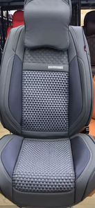 Coussin de siège de voiture 5 pièces en cuir de soie glacée PIGA de luxe, durable, imperméable, avec logo personnalisé, protection toutes saisons pour sièges avant - Product Image 6