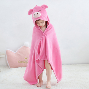 MICHLEY Bébé Cochon Rose <span class=keywords><strong>Dessin</strong></span> Animé Cape Filles Peignoir - Product Image 4
