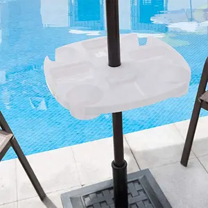 4 Getränke halter Kunststoff 17 Zoll Universal Fit Sonnenschirm Tisch ablage für Patio Garden Swimmingpool