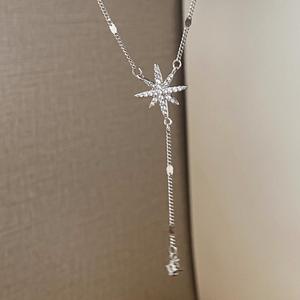 S925 Pure Silver Octagonal Snake Bead Chain Niche Design Light Luxury Simple Medieval Vintage Style <b>Fashion</b> <b>Pendant</b> <b>Necklaces</b> - Product Image 1