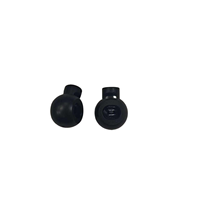 Petit verrou de cordon étanche en plastique POM noir avec ressort pour sac à dos sac cordon ajusteur matériel accessoires