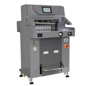 Máquina de corte automática de vinil e papel digital 5010EP, guilhotina de pressão hidráulica elétrica usada, cortador de papel automático 490 mm