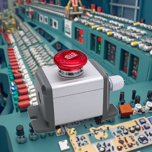 22 мм нержавеющая сталь Водонепроницаемый IP65 кнопочный переключатель <span class=keywords><strong>12</strong></span>-220 В 3A 1NO 1NC Аварийная остановка станция с максимальным током 10 А - Product Image 5