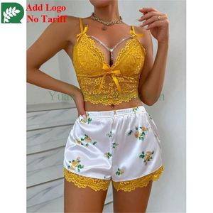 Hoge Kwaliteit Transparant Kant Vrouwen Sexy Bodysuit Gratis Maat Tweedelig Uitgehold Ondergoed Set Groothandel Pakket Verpakking - Product Image 3