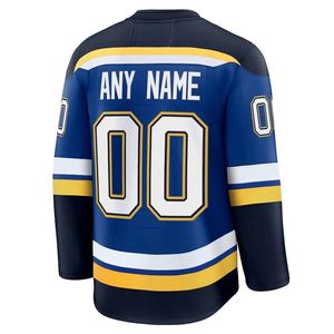 Maillot de hockey bleu roi pour homme St. Louis Blues, col en V, imprimé par transfert thermique, respirant, anti-humidité, vêtement de hockey sur glace à manches courtes - Product Image 2