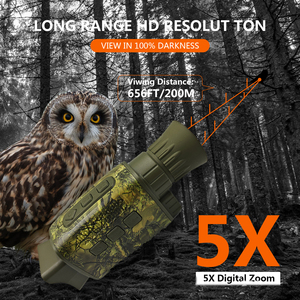 NV1000ナイトビジョン単眼4Kビデオ8xデジタルズーム300m IRナイトビジョンスコープ1.5インチスクリーンナイトビジョンデバイス狩猟用 - Product Image 3