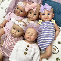 Poupée Reborn en Silicone Souple à Expressions Variées, Fille, avec Détails de Veines Réalistes, Vente Directe Usine, Article de Collection
