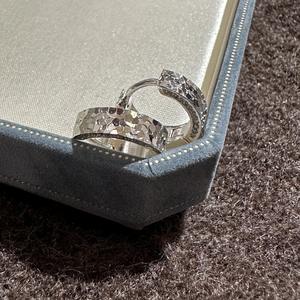 Boucles d'oreilles en argent pur S925, glace pilée, avec un design artistique simple et luxueux, accessoires d'oreille scintillants - Product Image 4