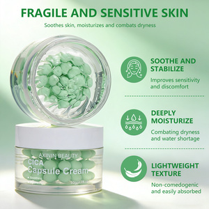 BLIW Crème en capsules CICA à la Centella Asiatica pour le soin de la peau du <span class=keywords><strong>visage</strong></span>, apaisante, hydratante et éclaircissante, pour peaux sèches et sensibles, marque privée - Product Image 3