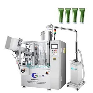 High quality best selling Guanyu new arrival CE approved plastic honey facial cream soft alu tube filling and sealing machine