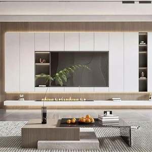 Armoire de rangement en bois de style moderne minimaliste haut de gamme personnalisée pour la maison ou l'hôtel, pour le salon, les meubles d'appartement - Product Image 4