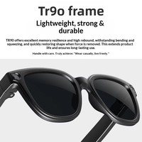 Lunettes intelligentes portables pour le sport avec enregistrement vidéo et audio, capture de photos, lecture de musique, 8 millions de pixels, traduction IA, mémoire 2 Go