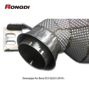 ท่อระบายความร้อนชนิดแคตเตอร์304เอสเอสสำหรับเมอร์เซเดสเบนซ์ GT53 GT50ท่อประสิทธิภาพ2.5ที - Product Image 3