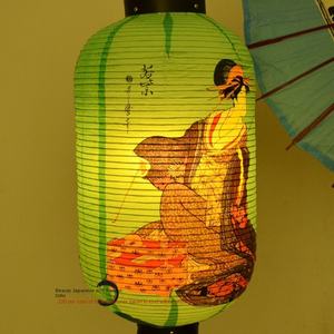 Ukiyo-e Beauté Dessin Lanterne de la mi-<span class=keywords><strong>automne</strong></span> Lampe décorative <span class=keywords><strong>en</strong></span> papier pour restaurant d'hôtel à la mode - Product Image 3