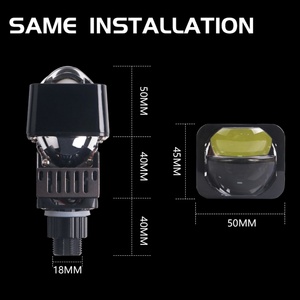 SANVI Nouveau Design Phares Auto 52W 6000K 1,5 Pouce M2+ Lentille de Projecteur Bi-LED Matricielle OEM ODM Universel pour Voiture et Moto - Product Image 6