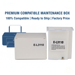 Caja de mantenimiento compatible Enlite para impresoras <span class=keywords><strong>Epson</strong></span> L3110 <span class=keywords><strong>L3150</strong></span> L3158 L3118 L3119 L3108 L1110 L3100, conjunto de depósito de tinta residual - Product Image 1